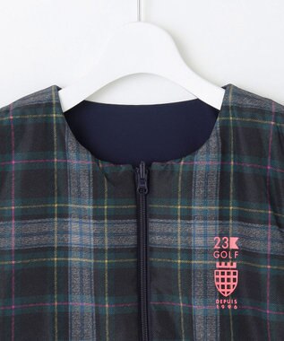 23区GOLF 【WOMEN】マルチウェイ ブルゾン＆リバーシブルベスト セットアイテム　気温の変化に対応 ネイビー系