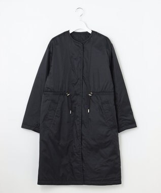 自由区 【洗える/リバーシブル】ブライトキルト リバーシブルコート ネイビー系
