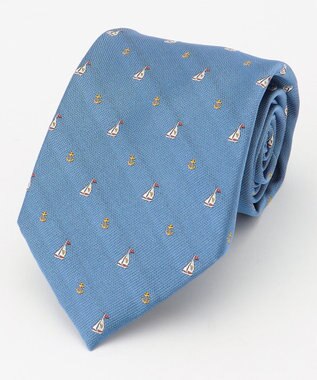 J.PRESS MEN 【STEPHEN WALTERS】マリンモチーフネクタイ サックスブルー系8