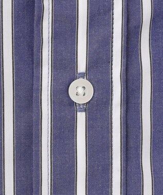 J.PRESS YORK STREET 【UNISEX】タイプライターストライプ シャツ ネイビー系1