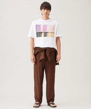 UNFILO MENS PHOTO TEE【ギフトにもおすすめ】 白×ピンク