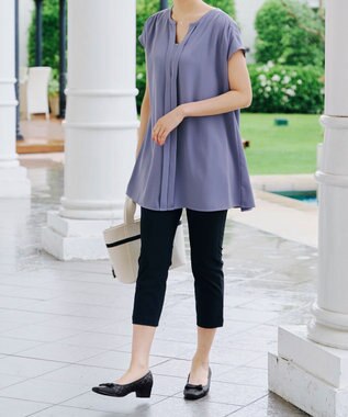 Tiaclasse 【安田美沙子さん着用・撥水】リボンキルティングパンプス　レインシューズ ブラック