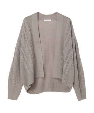 Green Parks 着流しケーブルカーディガン Gray