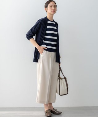 組曲 カノコニットＴシャツ ネイビーボーダー系1