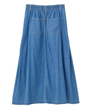 Green Parks ライトデニムサイドタックスカート Indigo