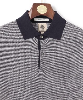 J.PRESS MEN 【ビジネス対応】【HYBRID LINEN】ニットポロシャツ ホワイト系1