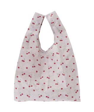 Maison de FLEUR チェリープリントエコバッグ Grayish Pink
