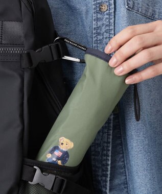MOONBAT 【WEB限定】POLO RALPH LAUREN(ポロ ラルフローレン)FLAG BEAR 雨傘 折りたたみ傘 ユニセックス オリーブグリーン