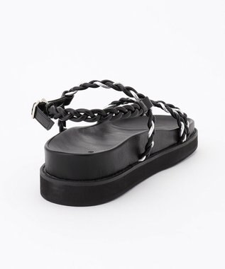 ICB コード編みサンダル ブラック系