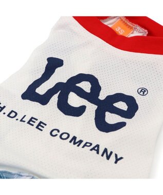 PET PARADISE Lee エコメイド  ブリーチロンパース 小型犬 ホワイト×ネイビー