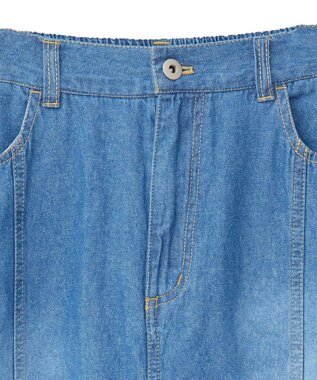 Green Parks ライトデニムサイドタックスカート Indigo