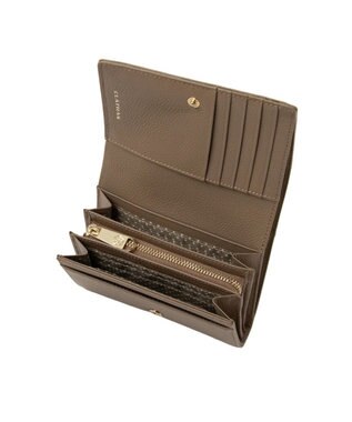 CLATHAS イヴェット 二つ折り財布 グレージュ