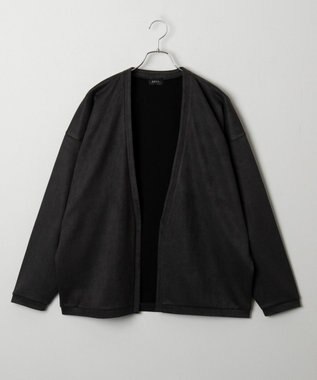 WEGO 【2点SET】フェイクスウェードアンサンブルカーディガン ブラック中濃色