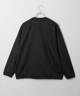 WEGO 【2点SET】フェイクスウェードアンサンブルカーディガン ブラック中濃色