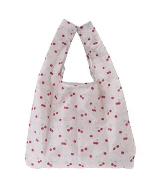 Maison de FLEUR チェリープリントエコバッグ Grayish Pink