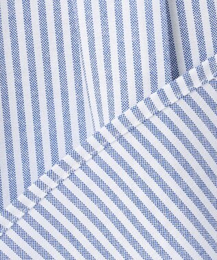 J.PRESS KIDS 【140-170cm】オックスフォード ストライプコンビシャツ ブルー系1