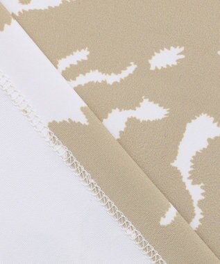 PW CIRCULUS 【WOMEN】【ストレッチ/UVケア】アニマルプリント モックネック シャツ ベージュ系5