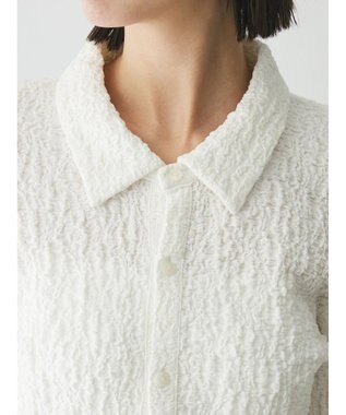 Green Parks AnriettMusee ふくれジャガードシャツ Off White