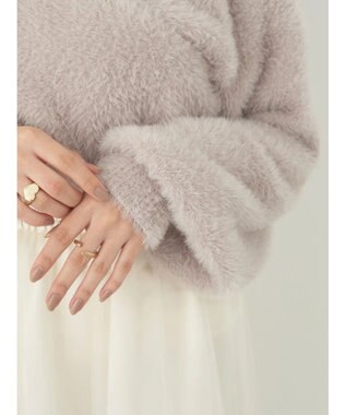 earth music&ecology ファークロスニットプルオーバー Lavender