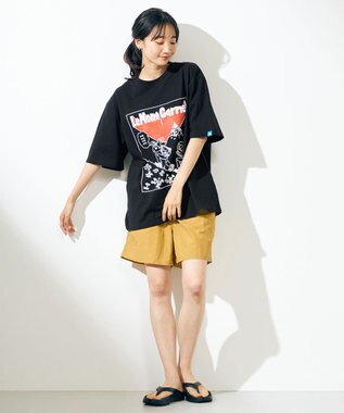SHARE PARK MENS 【UNISEX】UVカット アートコラボTシャツ〈HIKING〉 ブラック