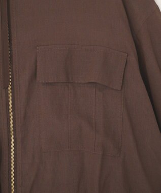 YECCA VECCA ドライタッチシアーブルゾン Brown