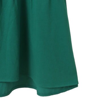 earth music&ecology 【接触冷感/洗濯機可】フリルドッキングポンチョＴ Green