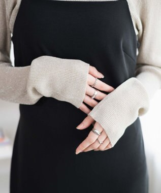 WEGO ラメリブニット ベージュ