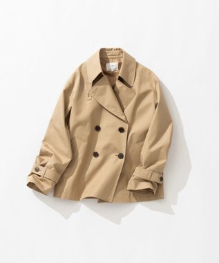 23区 L エアータンブラー TCギャバジン ハーフ コート キャメル系