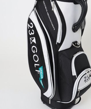 23区GOLF 待望の新デザイン登場！セルフスタンドバッグ内蔵キャディバッグ ブラック系