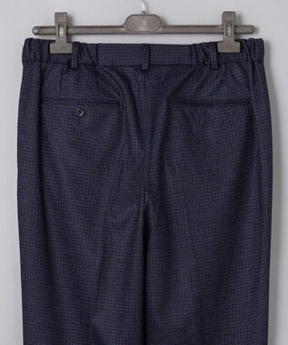 GOTAIRIKU セットアップ対応【2WAYストレッチ/シワになりにくい】T/W ジャージーパンツ_千鳥柄 ネイビー系8
