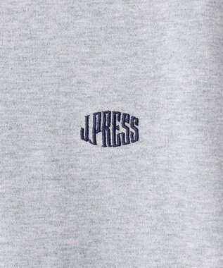 J.PRESS KIDS 【140-170cm】40/2天竺襟付き Vネック ポロシャツ ライトグレー系