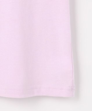 ANY KIDS 【綿100%/接触冷感】ひんやり オーバーサイズ アニマルTシャツ ラベンダー×ウサギ