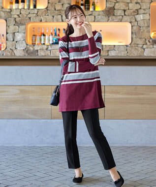 Tiaclasse 【安田美沙子さん着用・日本製・洗える】ジョーゼットピンタックテーパードパンツ ブラック