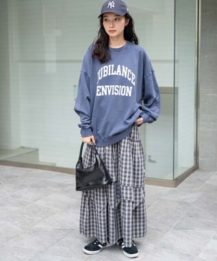 WEGO ピグメントスウェット ネイビー