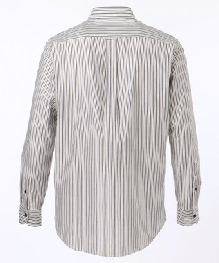 JOSEPH ABBOUD 【キングサイズ】JCサテンストライプ　シャツ ダークブラウン系1