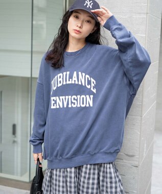 WEGO ピグメントスウェット ネイビー