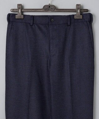 GOTAIRIKU セットアップ対応【2WAYストレッチ/シワになりにくい】T/W ジャージーパンツ_千鳥柄 ネイビー系8