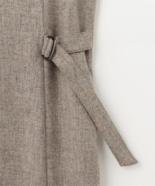 J.PRESS LADIES シャンブレーツイル ジャンパースカート ブラウン系