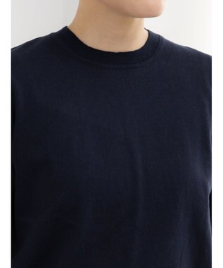 Te chichi 14G天竺ハーフスリーブニットプルオーバー ネイビー