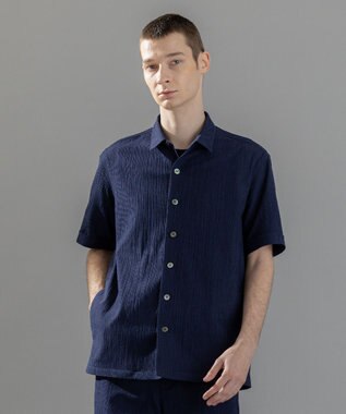 JOSEPH HOMME 新素材【通気性/洗える/ストレッチ】トリコワッシャーストレッチ　レギュラーカラー半袖シャツ