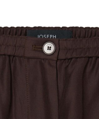 JOSEPH ソフトコットンシルク　クロップドトラウザーズ Ebony