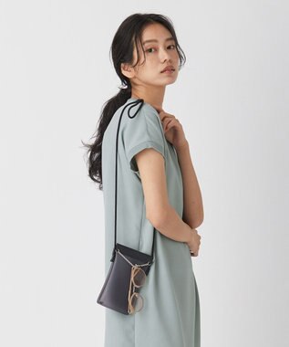 ICB ポーチ付きサングラス ベージュ系