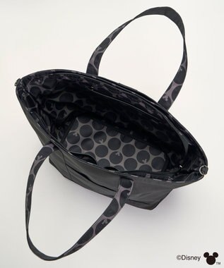 Y'SACCS 【Disney Collection】シルエットプリント2WAYトートバッグ ダークグレー