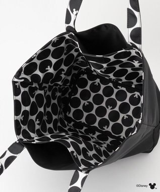 Y'SACCS 【Disney Collection】シルエットプリントトートバッグ　Lサイズ ブラック