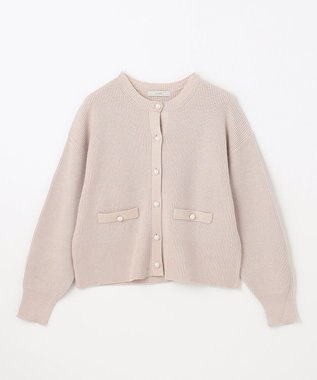 ANY 【手洗い可】パールカーディガン バニラ