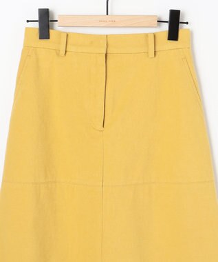 SHARE PARK LADIES 【洗える】モールスキンスカート イエロー系