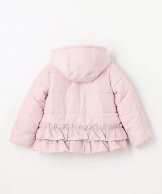 ANY KIDS 【洗濯機OK】中綿リボンコート ピンク