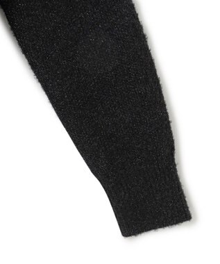 23区 【洗える】ブークレラメニット カーディガン ブラック系