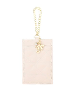 Maison de FLEUR Fチャームキルティングパスケース Pink