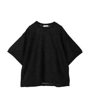 Green Parks ・Ｐｅｔｉｔ　Ｆｌｅｕｒ　ウェーブカットオーバーＴＥＥ Black